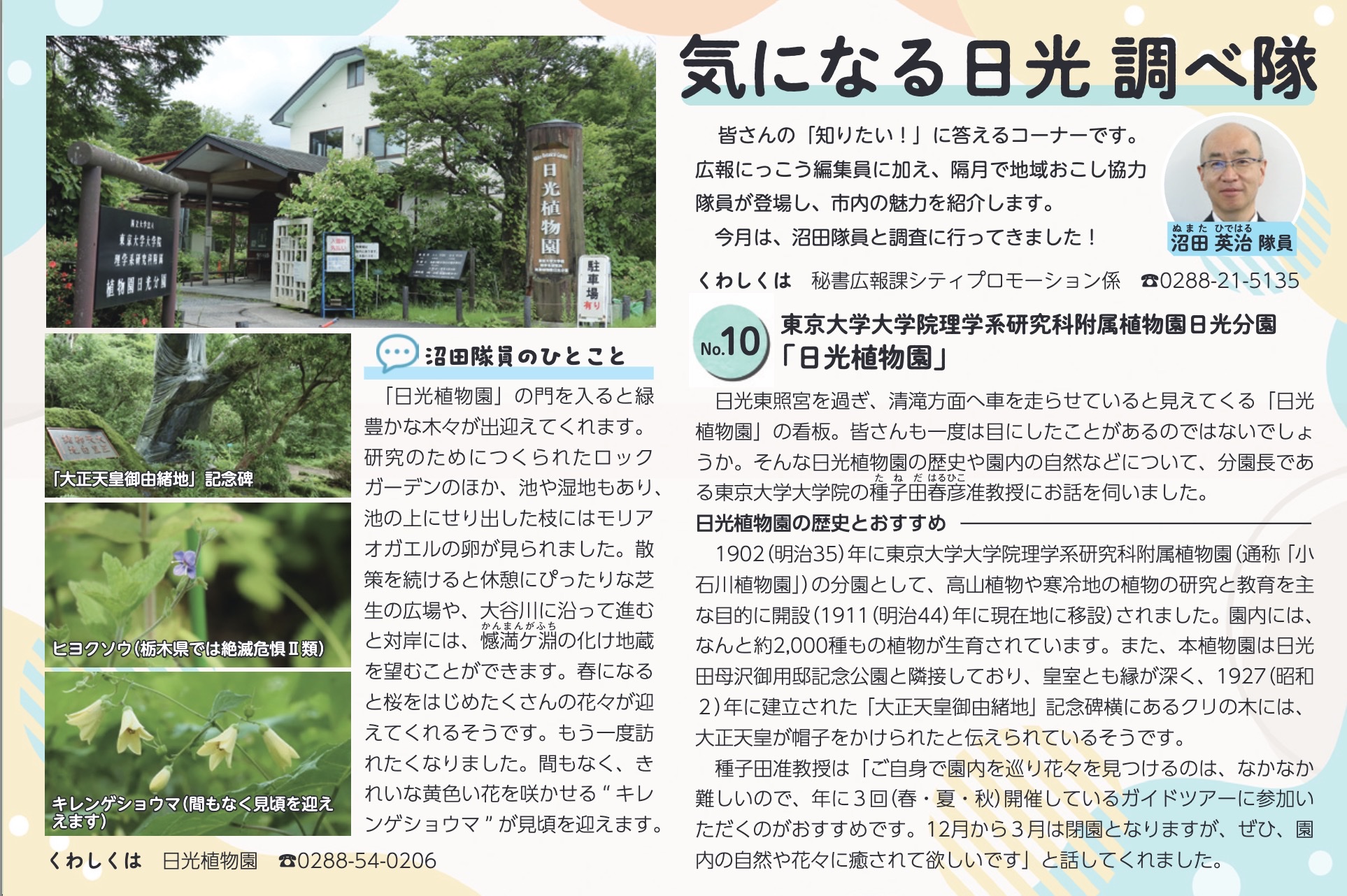 広報にっこう令和8年8月号 気になる日光 調べ隊