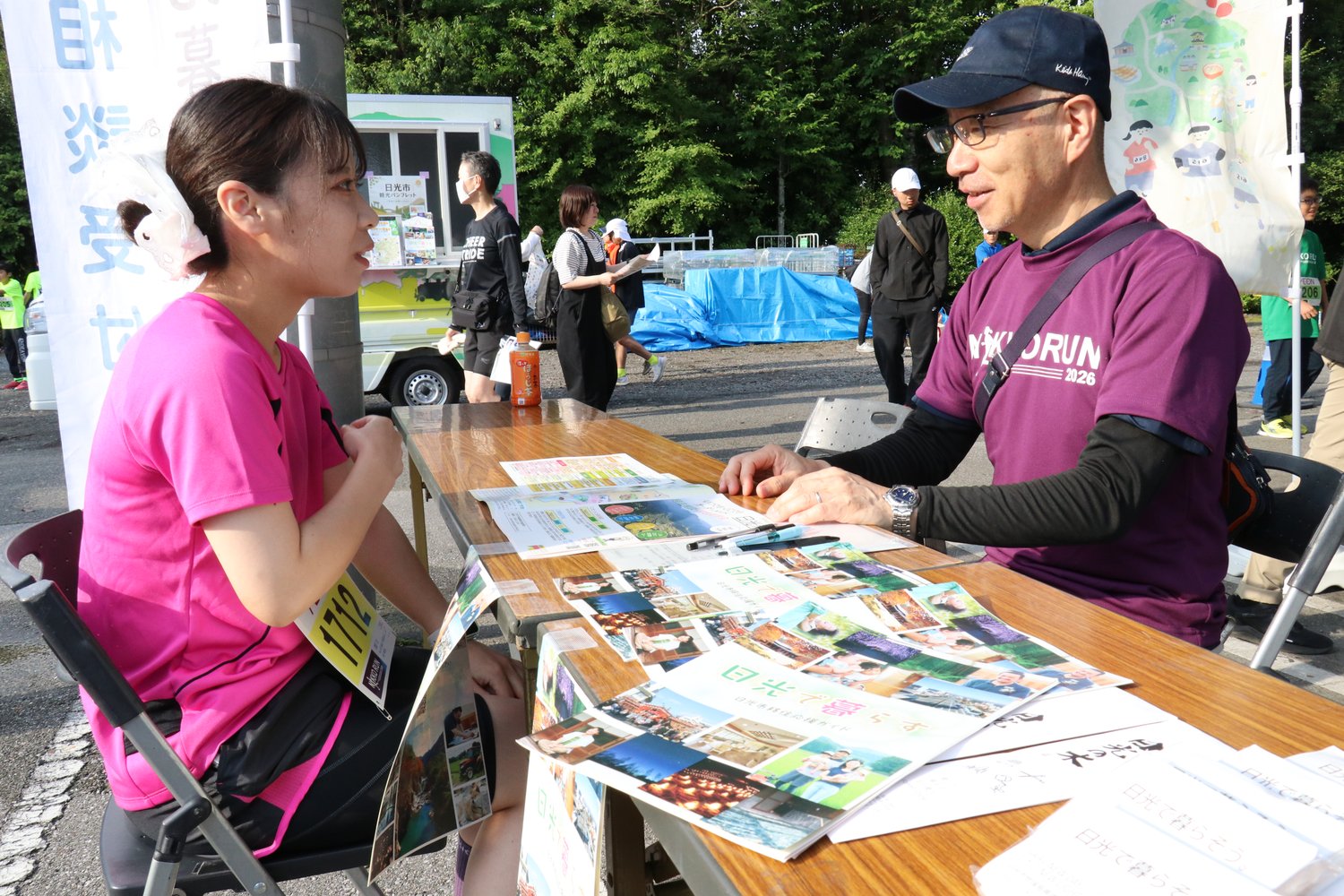 Nikko Run移住相談ブースでの相談風景
